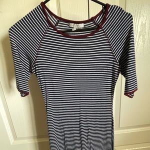 Striped bodycon dress